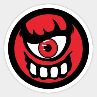 red monster Sticker